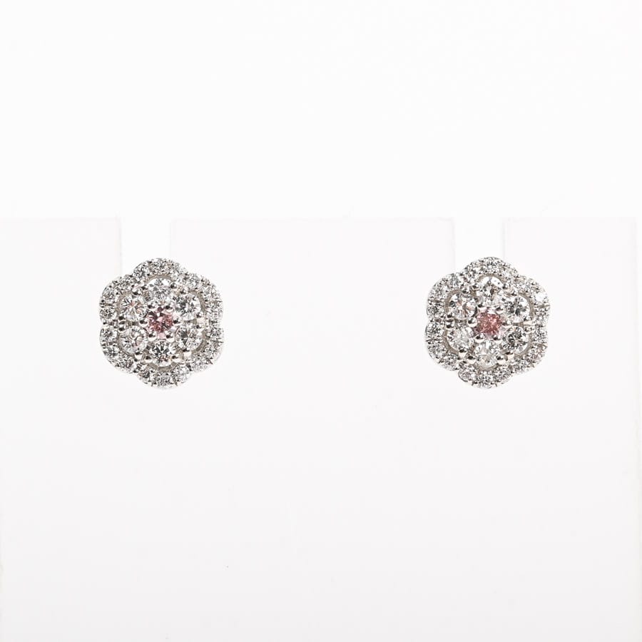 ダイヤ ピアス Pt900 約:W9xH9mm