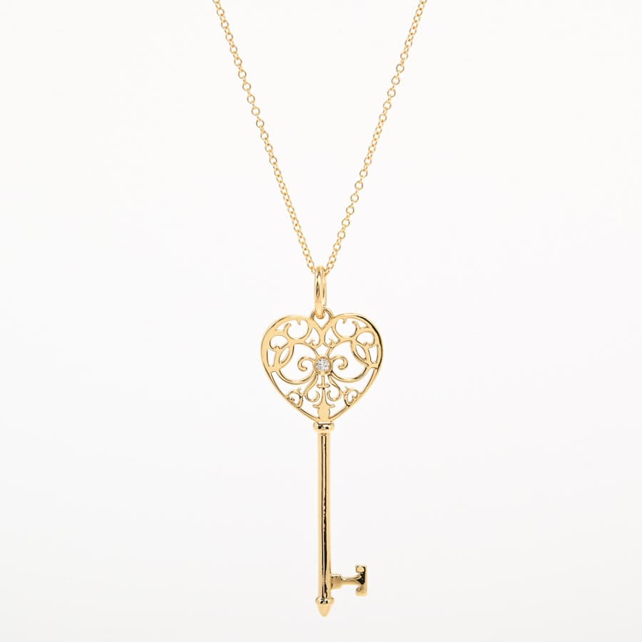 ティファニー TIFFANY エンチャントハートキー ネックレス 中古A品 