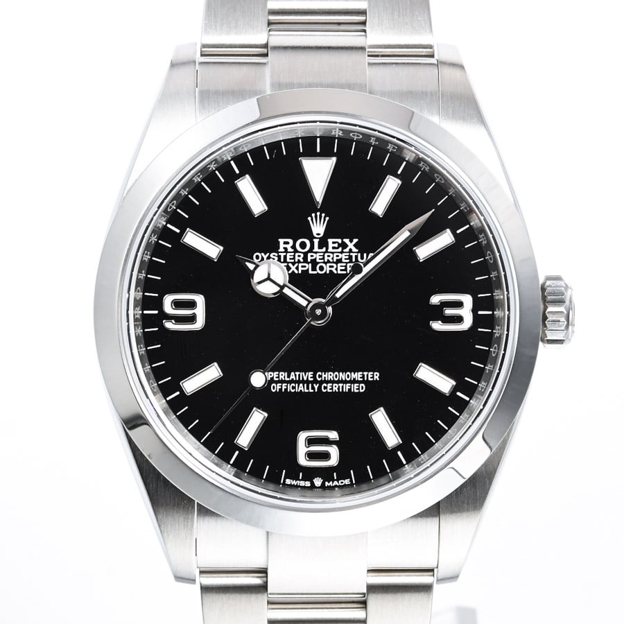 ROLEX エクスプローラー1 自動巻き SS 黒文字盤 F番 114270