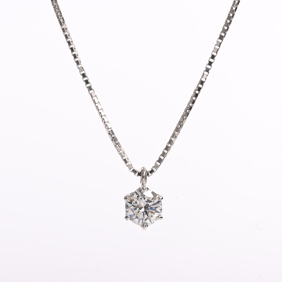 ダイヤ ネックレス Pt900/850 チェーン長さ(留め具含):約最長45.5cm