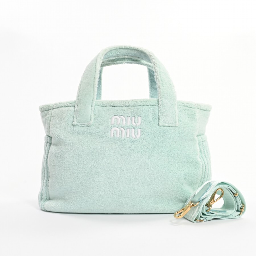 ミュウミュウ MIUMIU テリークロストート 5BG237 トートバッグ 中古AB ...