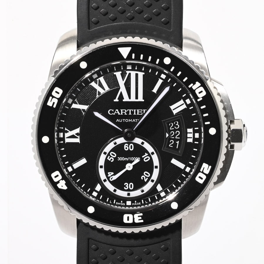カリブル ドゥ カルティエ ダイバー ブラック ケース:約42mm