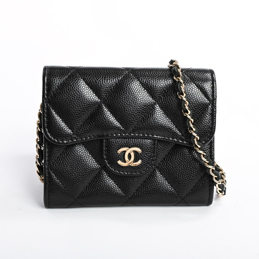 CHANEL　チェーンウォレット　クリーム