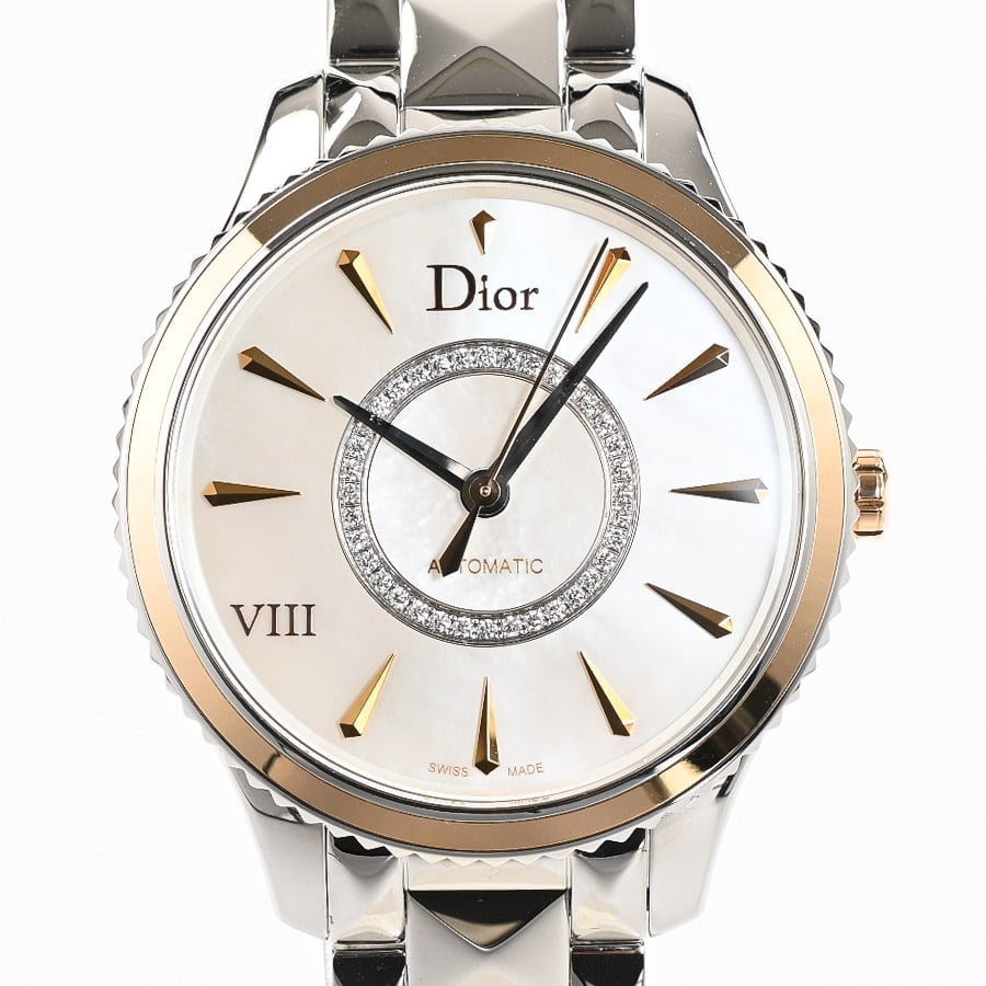 SS×SS文字盤色☆訳あり ★保証書付き【Dior】ディオール モンテーニュ Dior VIII CD151111M001 クォーツ レディース_722233【ev20】