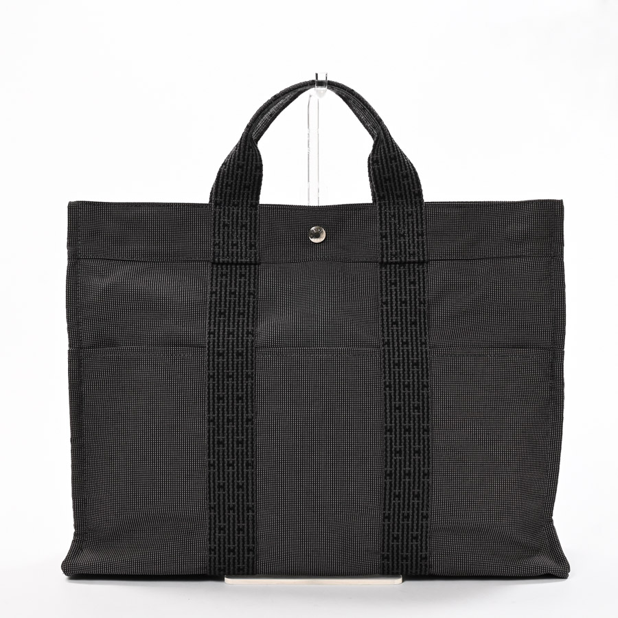 エルメス トート MM グレー シルバー 美品-