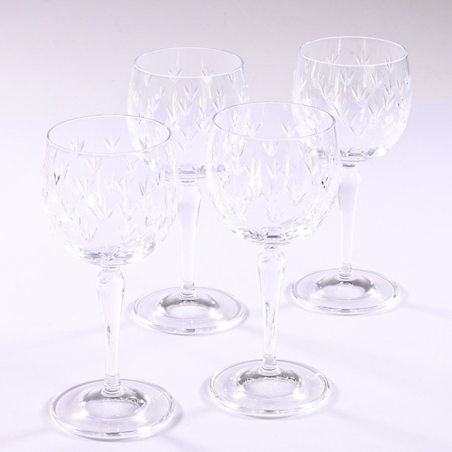 ワイングラスセット クリア 約飲み口直径7xH17cm(x4)