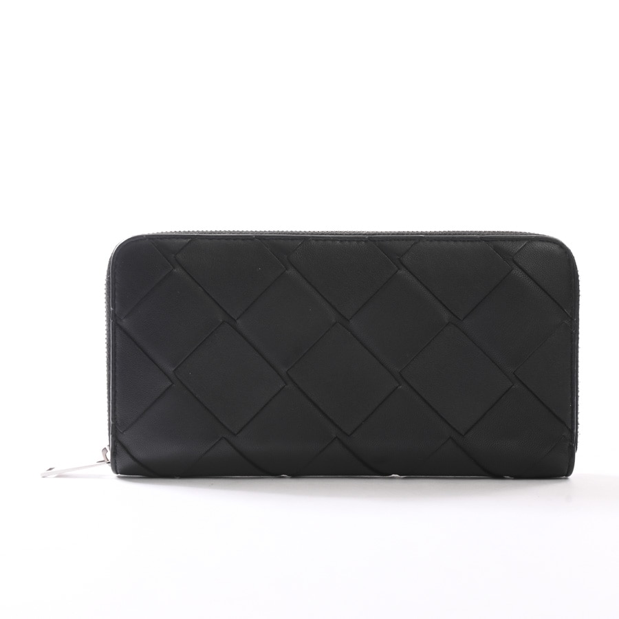 ラウンドファスナー式長財布(約W19xH10cm(実寸) ブラック): ブランド