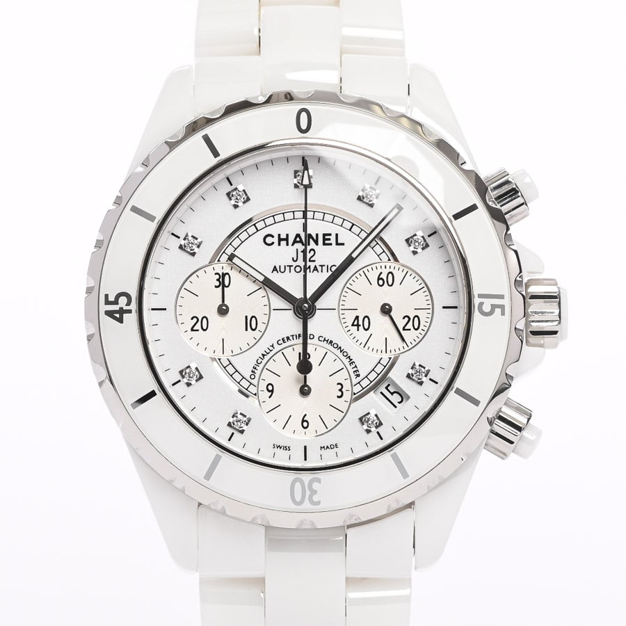 Chanel j12 on sale chronograph white ceramic