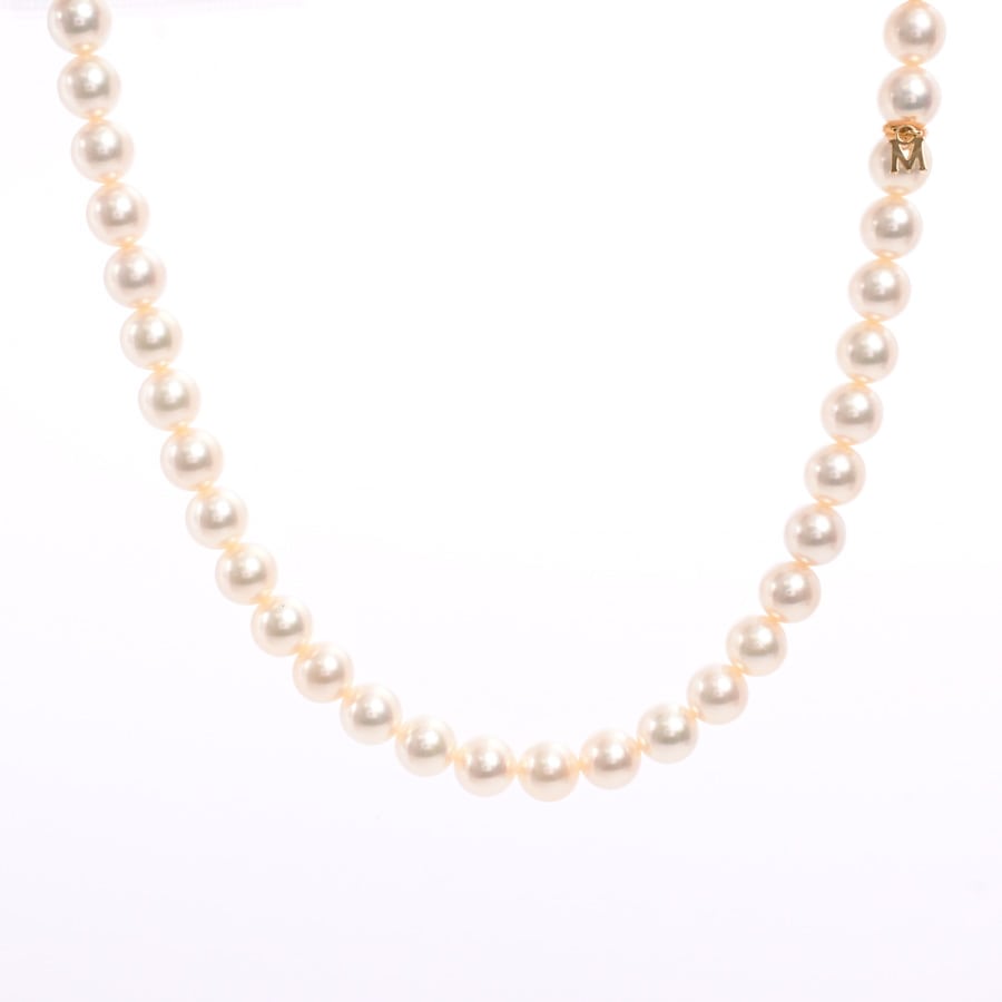 パール ネックレス チェーン長さ(留め具含):約43.5cm