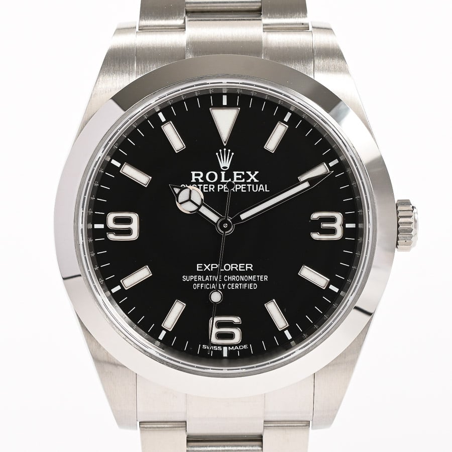 エクスプローラー ブラック369 / ベルトカラー：ステンレス ケース約39mm/ブレスサイズ:約18.5cm