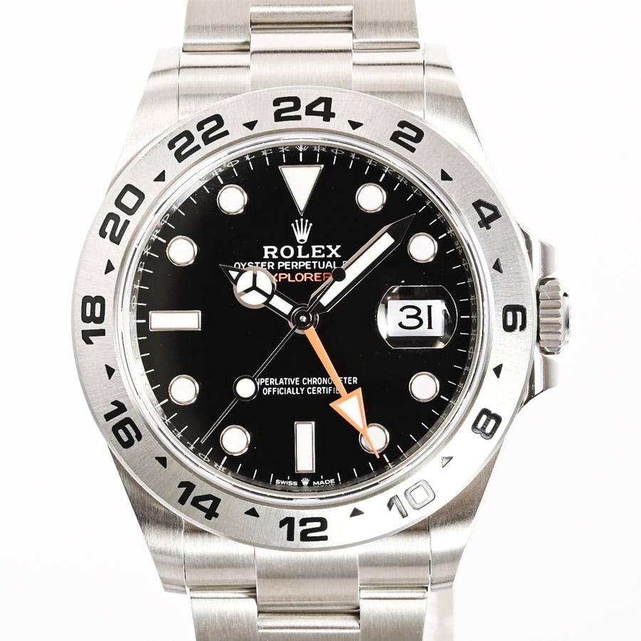 エクスプローラー2 ブラック / ベルトカラー：ステンレス ケース約42mm/ブレスサイズ:約19cm