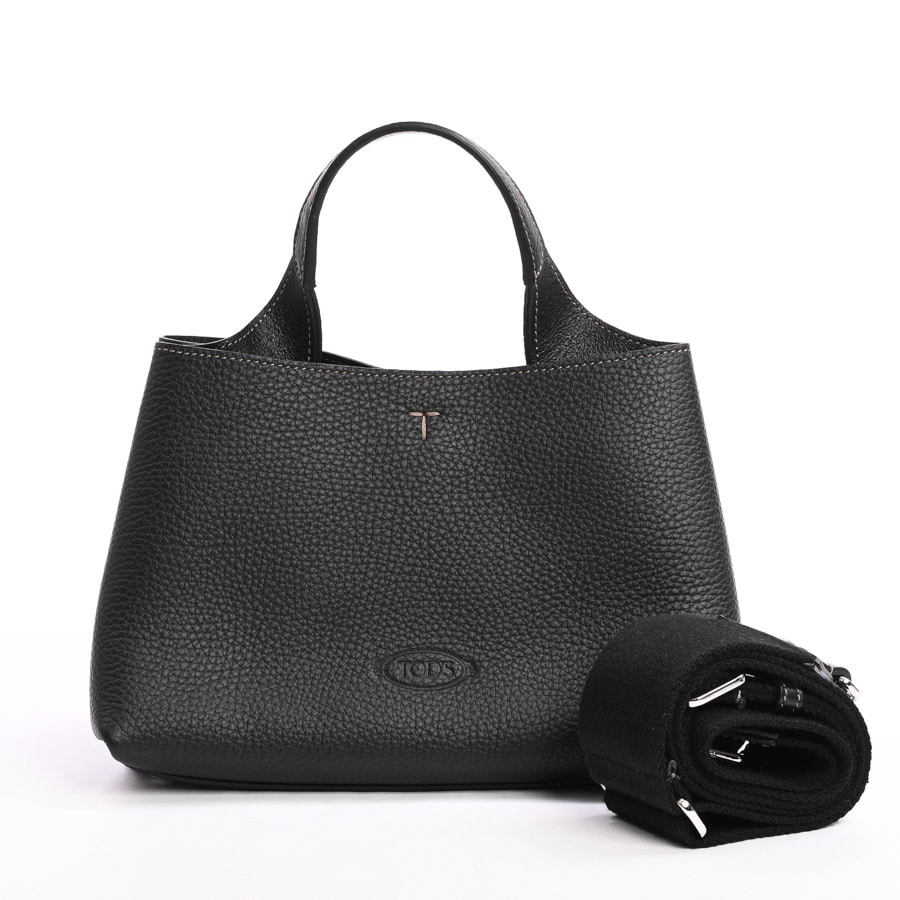 2WAYハンドバッグ ブラック 約W24xH16xD14cm(実寸)