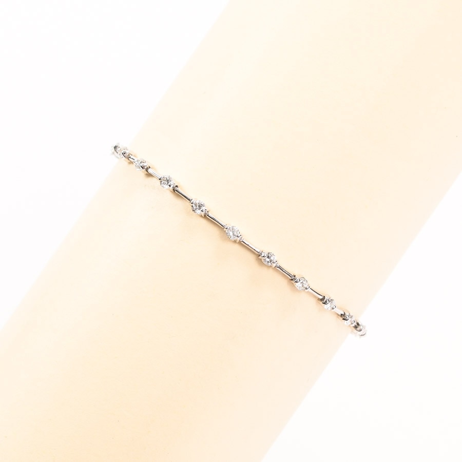 ダイヤ ブレスレット チェーン長さ(留め具含):約19cm
