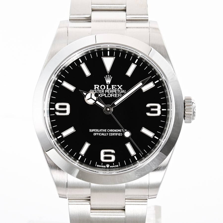 エクスプローラー40 ブラック369 / ベルトカラー：ステンレス ケース:約40mm/ブレスサイズ:約18.5cm