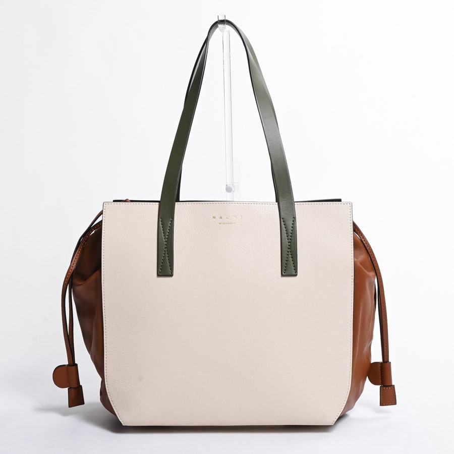 トート アイボリー 約W31xH27xD16.5cm(実寸)