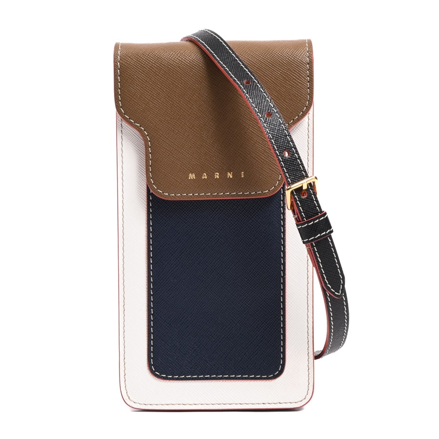 フォンポーチ ホワイト / ベージュ/ネイビー/ブラック 約W9xH17.5xD1.5cm(実寸)