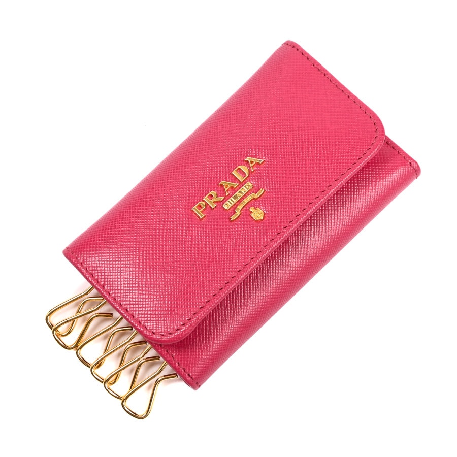 キーケース ピンク 約W6xH10.5cm(実寸)