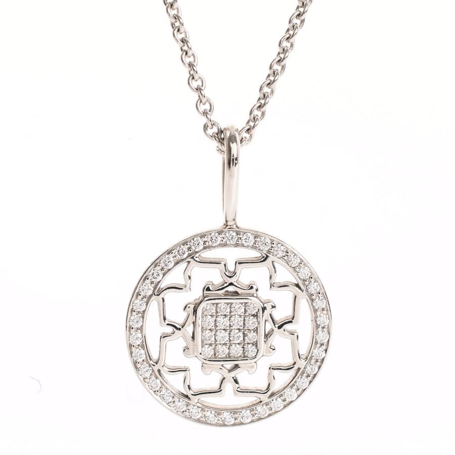 チャーム バイ ハリーウィンストン ピオニー チェーン長さ(留め具含):約46cm / チャーム:約W15xH24mm