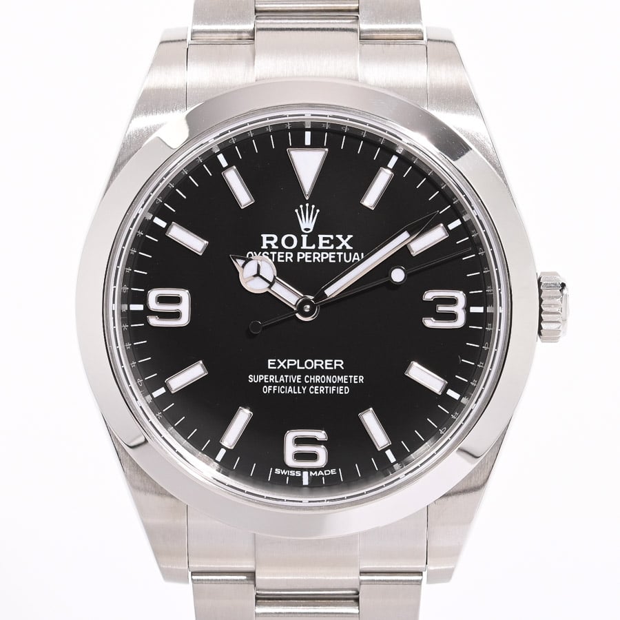 エクスプローラー ブラック369 / ベルトカラー：ステンレス ケース約39mm/ブレスサイズ:18.5cm