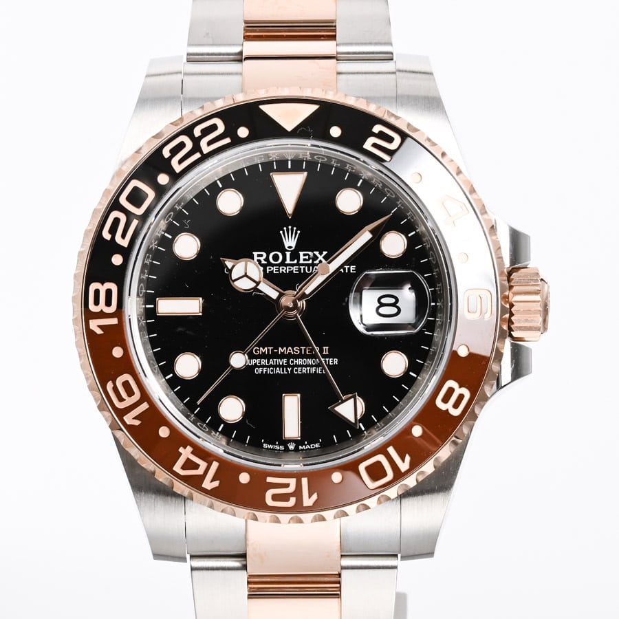 GMTマスター2 ブラック / ベルトカラー：ゴールド/ステンレス ケース約40mm/ブレスサイズ:約18.5cm