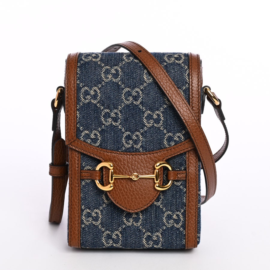 ホースビット1955ミニバッグ ネイビー 約W11.5xH17xD4cm