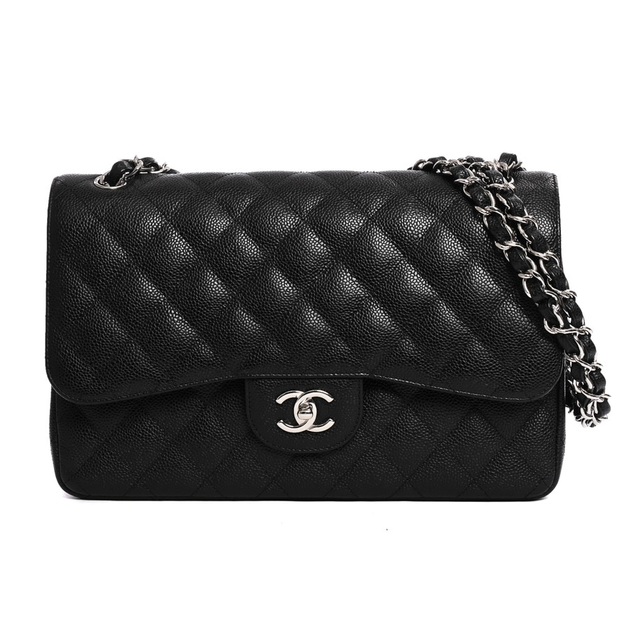 チェーンショルダーバッグ ブラック 約W30xH20xD9cm