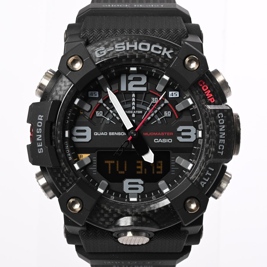 G-SHOCK MASTER OF G LAND MUDMASTER ブラック ケース:約50mm(実寸)