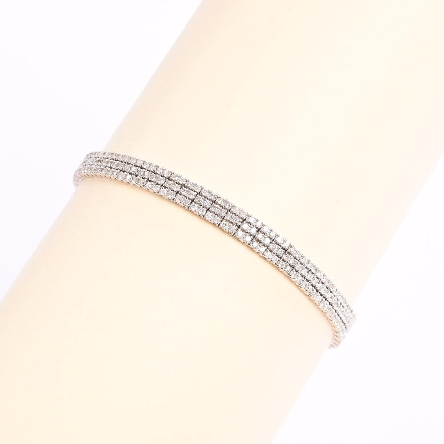 ダイヤ ブレスレット チェーン長さ(留め具含):約19cm