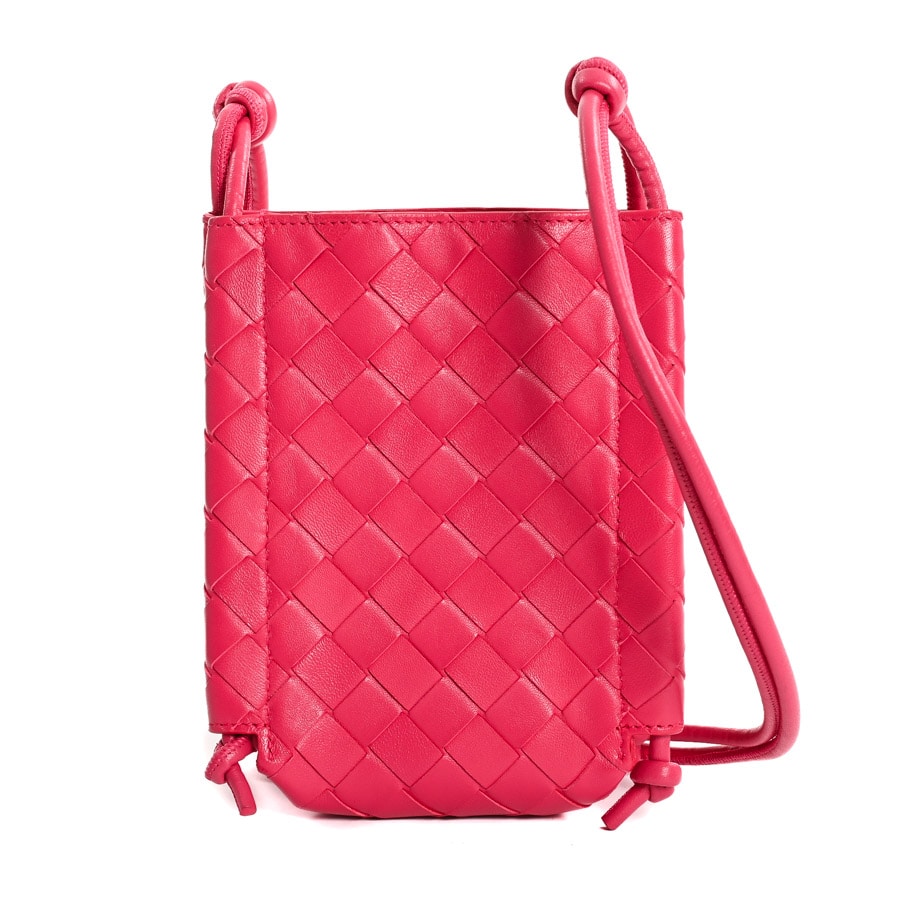 ロングショルダーバッグ ピンク 約W19xH13.5xD6cm(実寸)
