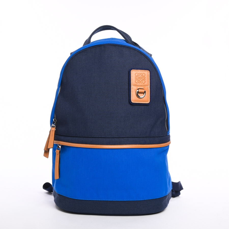 バックパック ブルー / ネイビー 約W30xH43xD16cm(実寸)