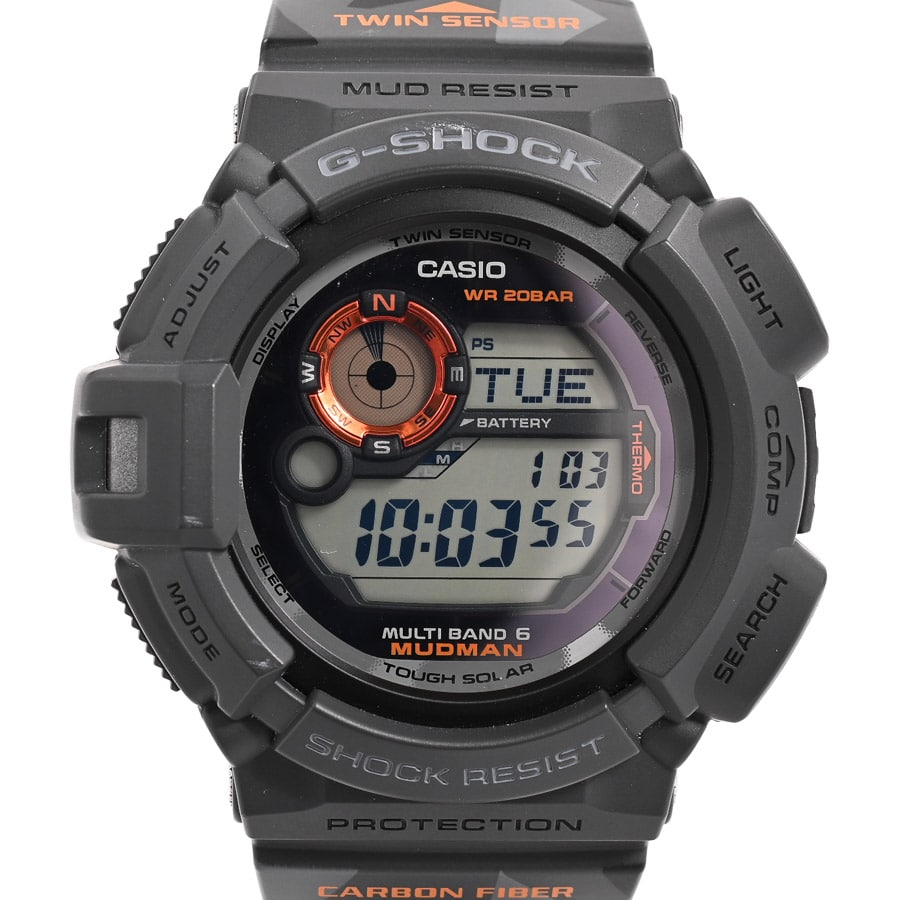 【中古A品】  カシオ G-SHOCK Gショック MUDMAN MEN IN CAMOUFLAGE  GW-9300CM-1JR ステンレス 新宿歌舞伎町店