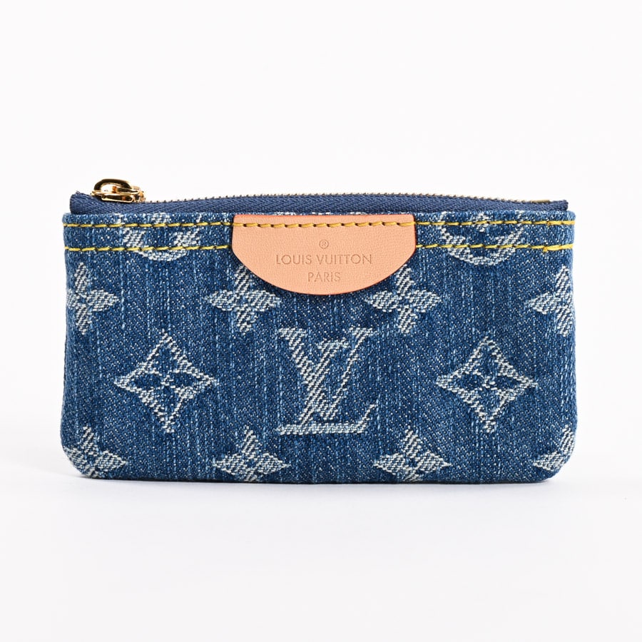 国内発送◆大人気 ルイヴィトン デニム ポシェットクレ LV × TM カードキーケース ポシェット・クレ モノグラム・デニム