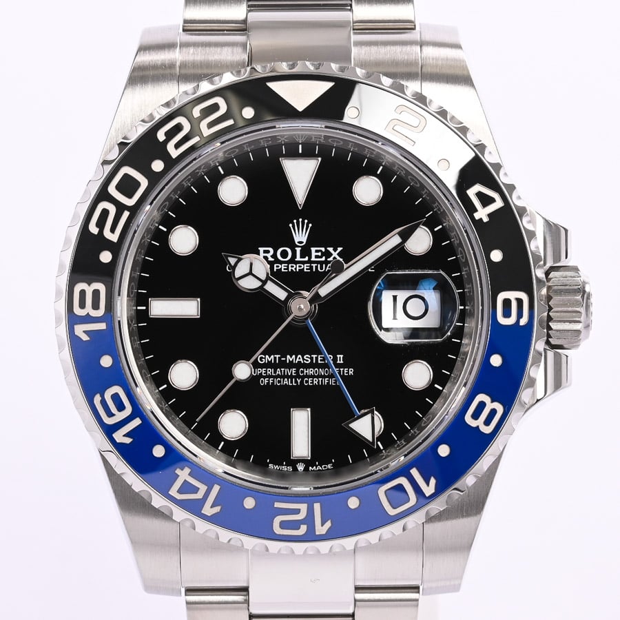 GMTマスター2 ブラック ケース約40mm/ブレスサイズ:約18.5cm