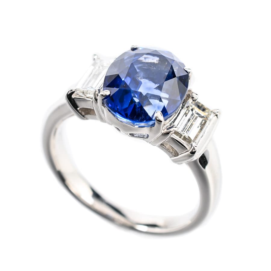 【中古A品】  ノンブランドジュエリー サファイア リング   プラチナ900 横浜関内店