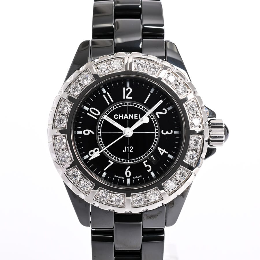 J12 33mm ブラック ケース:約33mm/ブレスサイズ:約16.5cm