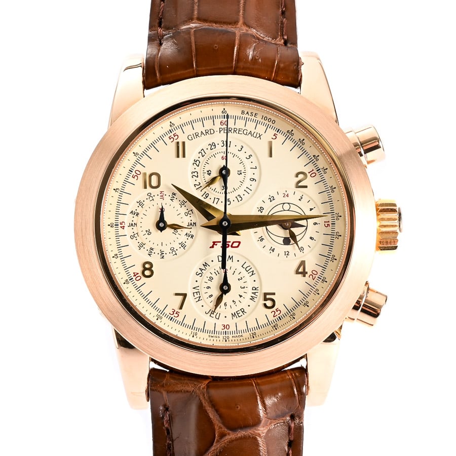 フェラーリF50 パーペチュアルカレンダークロノグラフ アイボリー ケース:約39mm(実寸)