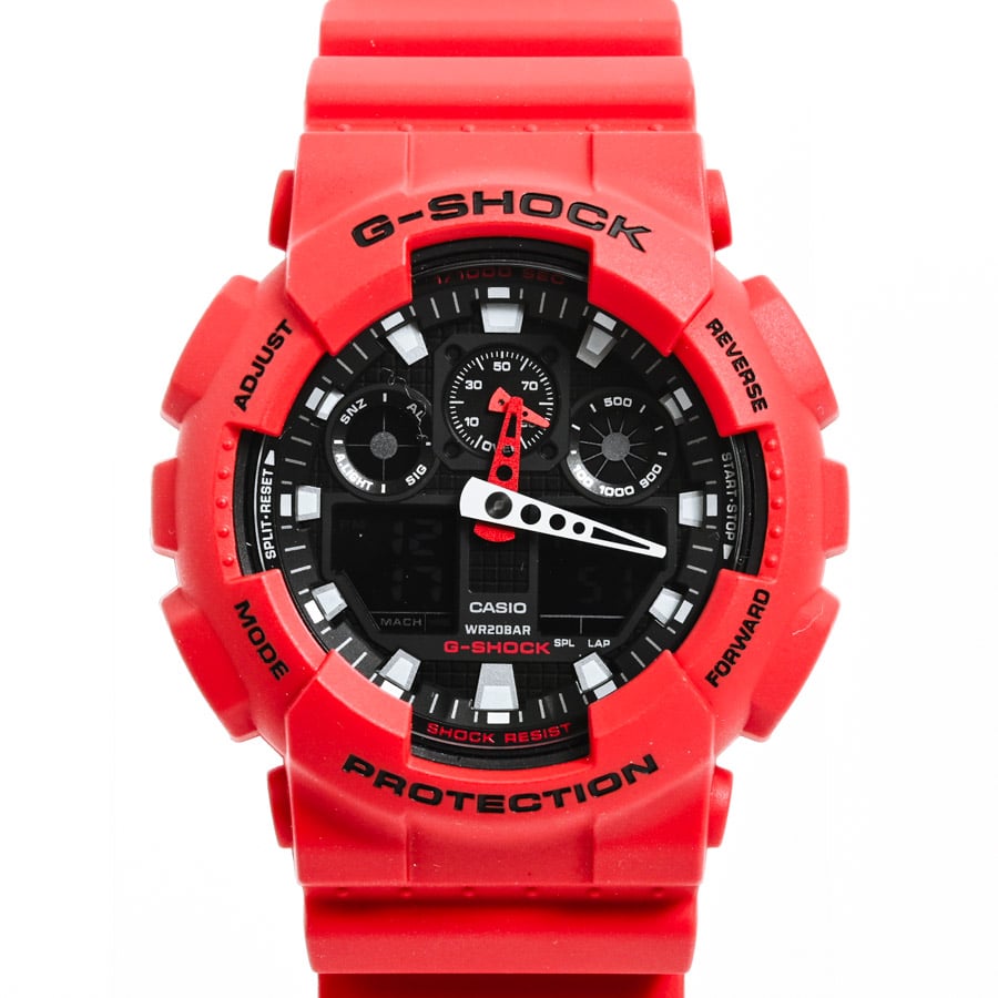 【中古A品】  カシオ G-SHOCK Gショック  GA-100B-4AJF プラスチック 新宿歌舞伎町店
