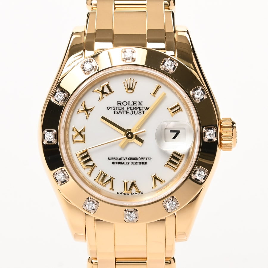 ロレックスパールマスター39の駒と駒ネジ 18K イエローゴールド  