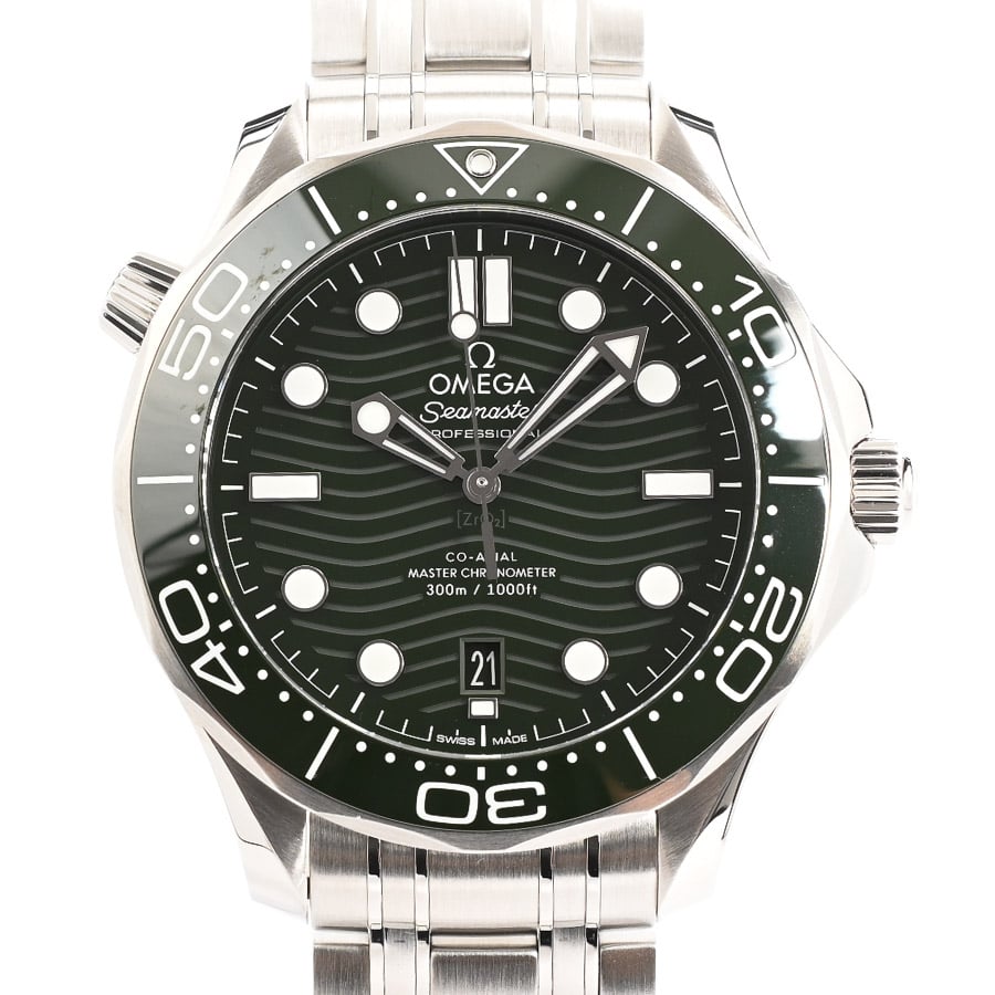 シーマスター ダイバー300M コーアクシャル マスタークロノメーター グリーン / ベルトカラー：ステンレス ケース:約42mm/ブレスサイズ:約20.5cm
