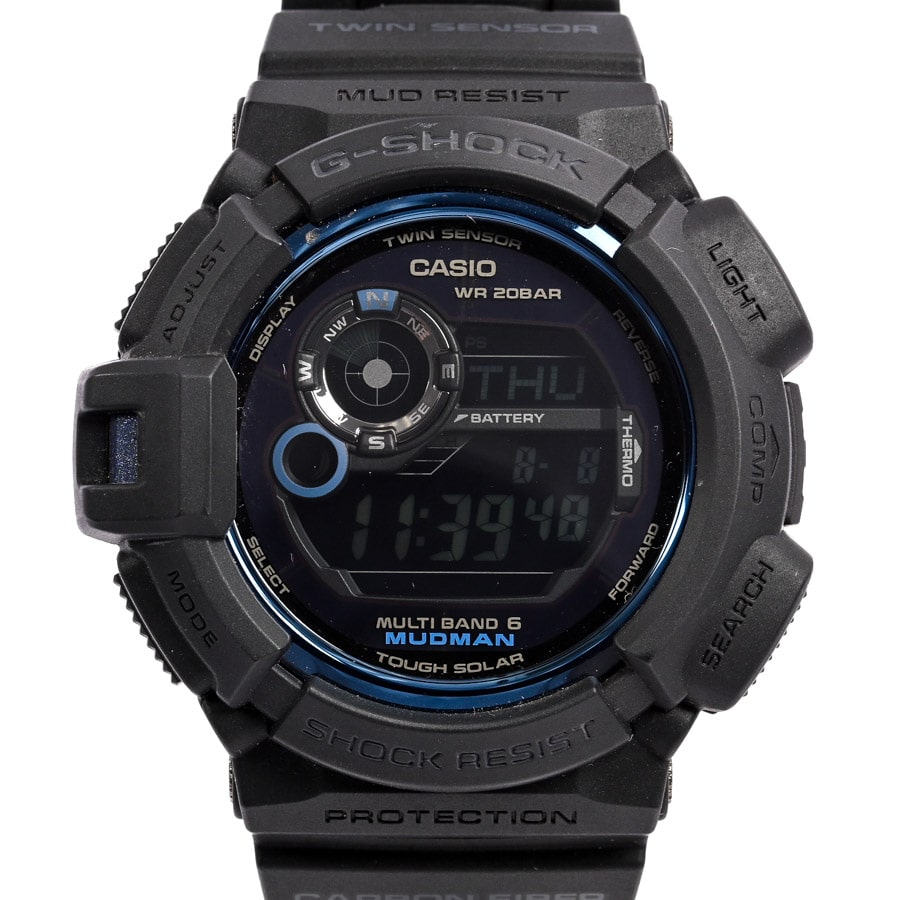 【中古A品】  カシオ G-SHOCK Gショック MUDMAN 30thAnniversy InitialBlue  GW-9330B-1JR ステンレス 新宿歌舞伎町店