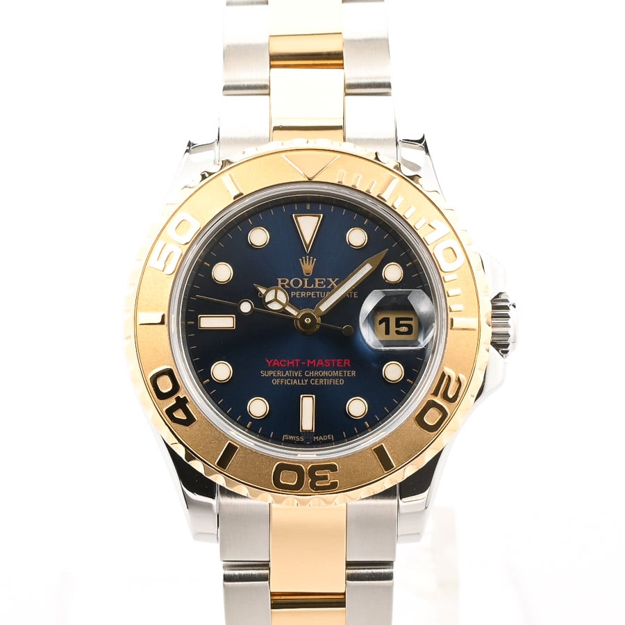 ヨットマスター ブルー / ベルトカラー：ゴールド/ステンレス ケース:約29mm/ブレスサイズ:約14.5cm