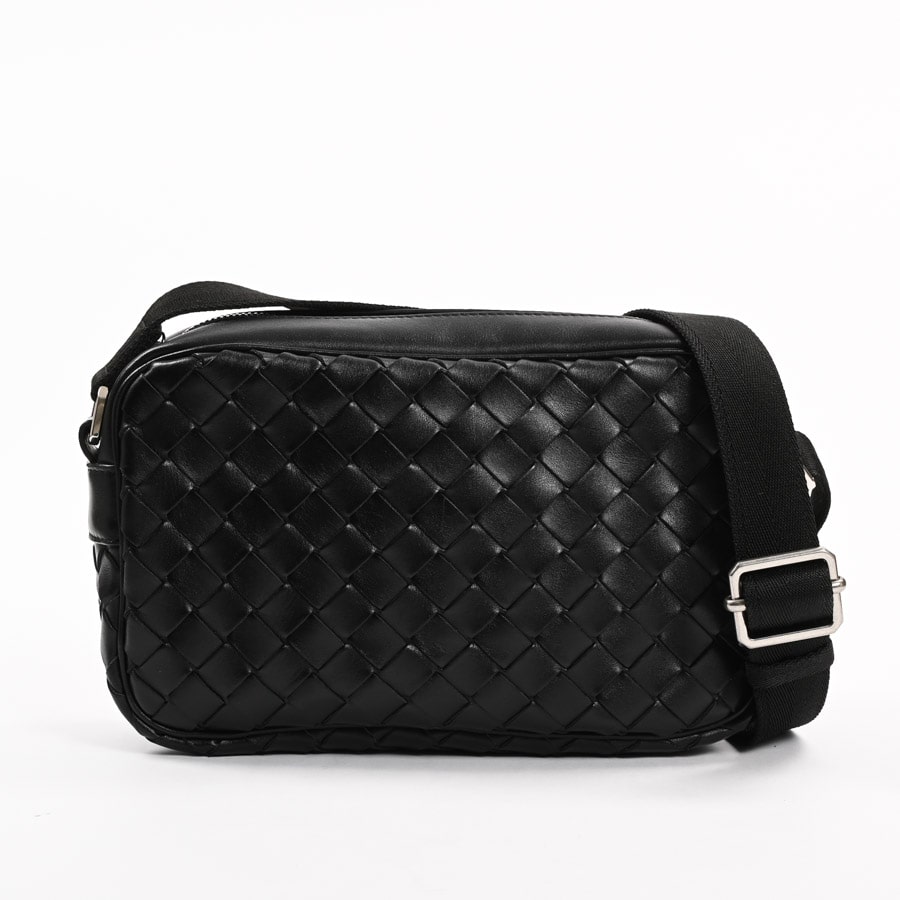 ロングショルダーバッグ ブラック 約W23xH14.5xD6cm(実寸)