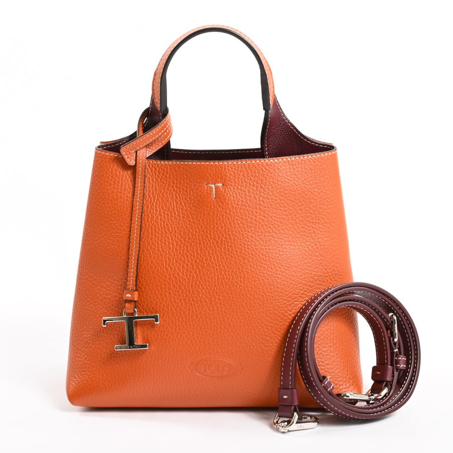 トッズ | 2WAYハンドバッグ | ハンドバッグ | 型押しレザー | 中古A品