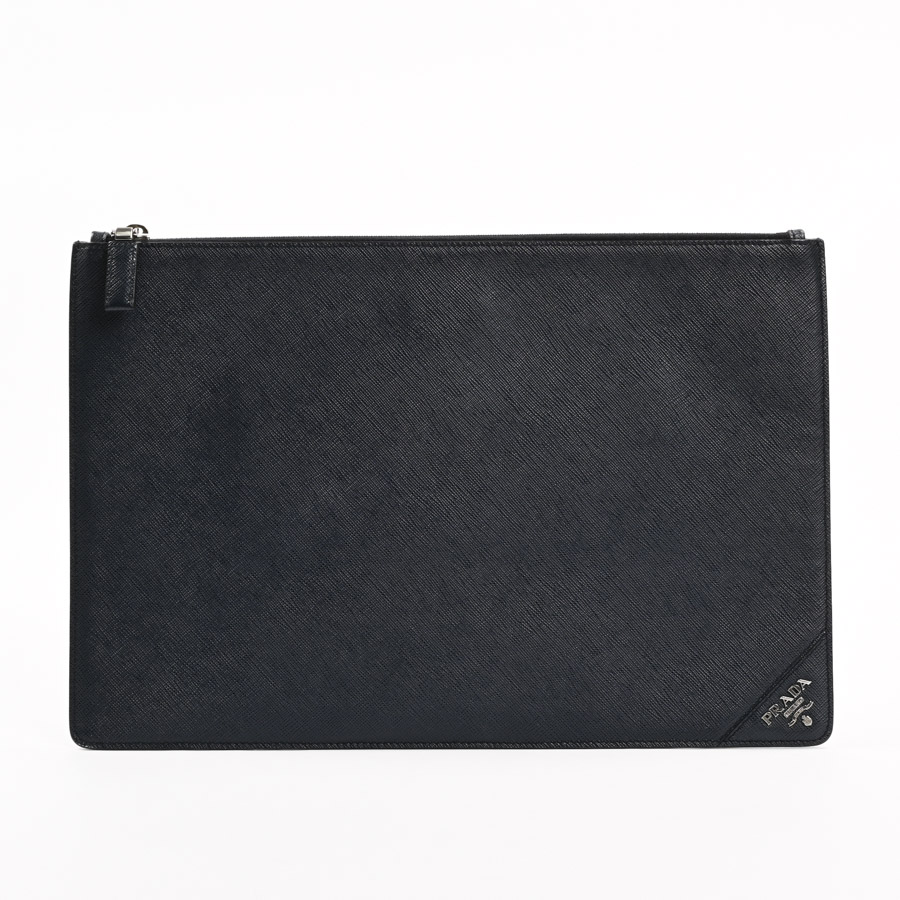 クラッチバッグ ネイビー / バルチコ 約W35xH23cm(実寸)