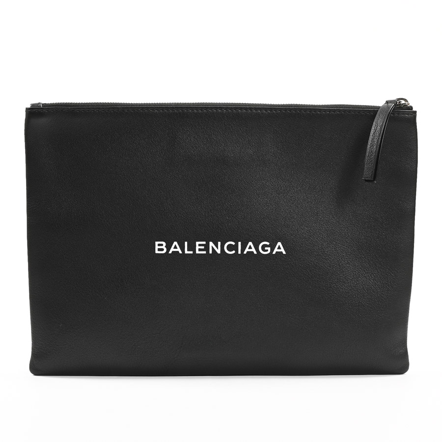 クラッチバッグ ブラック 約W32xH22.5cm(実寸)