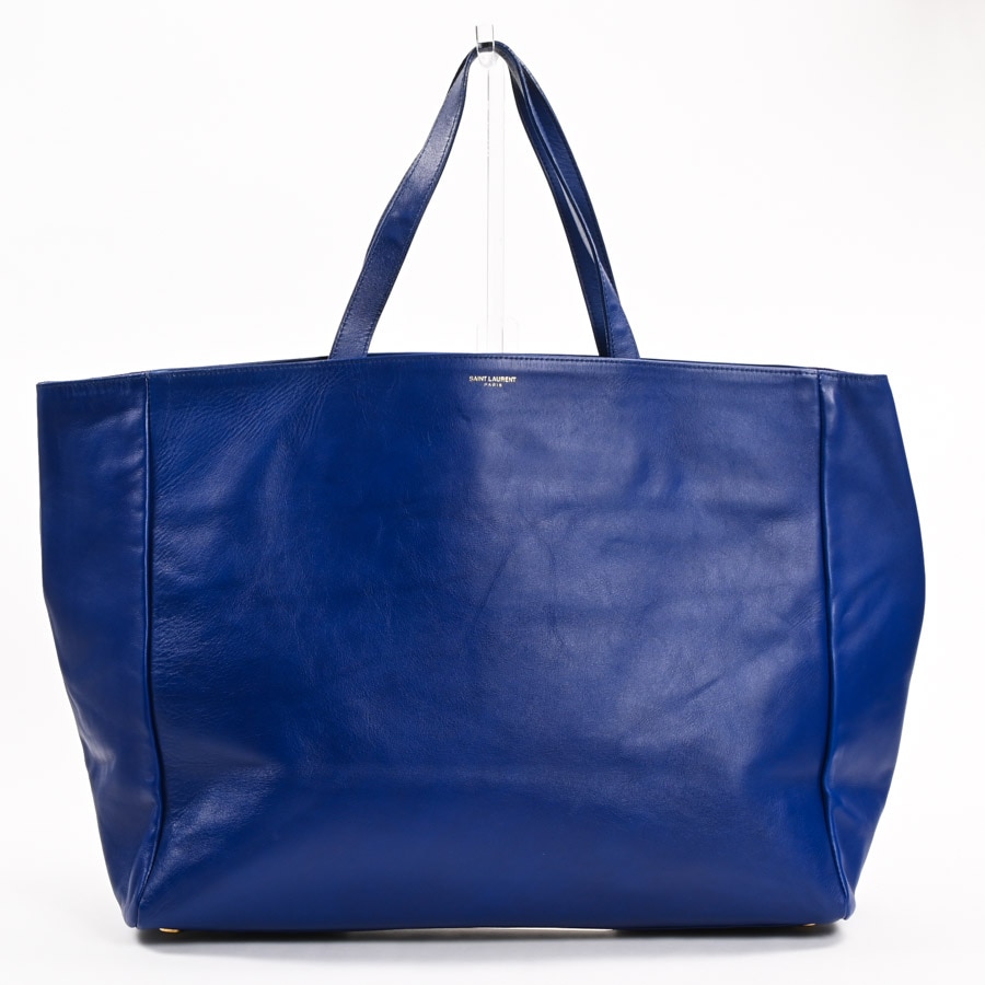 リバーシブルトート ブルー 約W38xH30xD15cm(実寸)