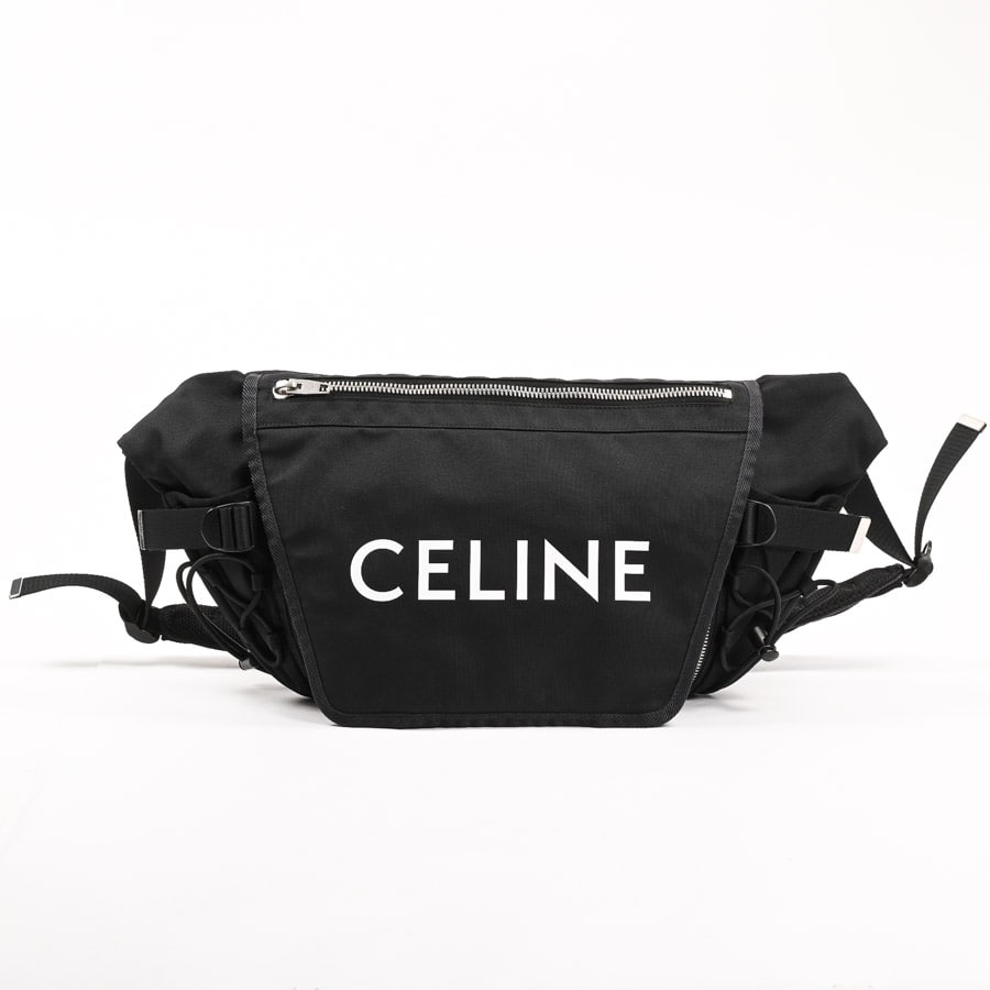 美品 セリーヌ CELINE 黒マカダム ショルダーバッグ メッセンジャーバッグ