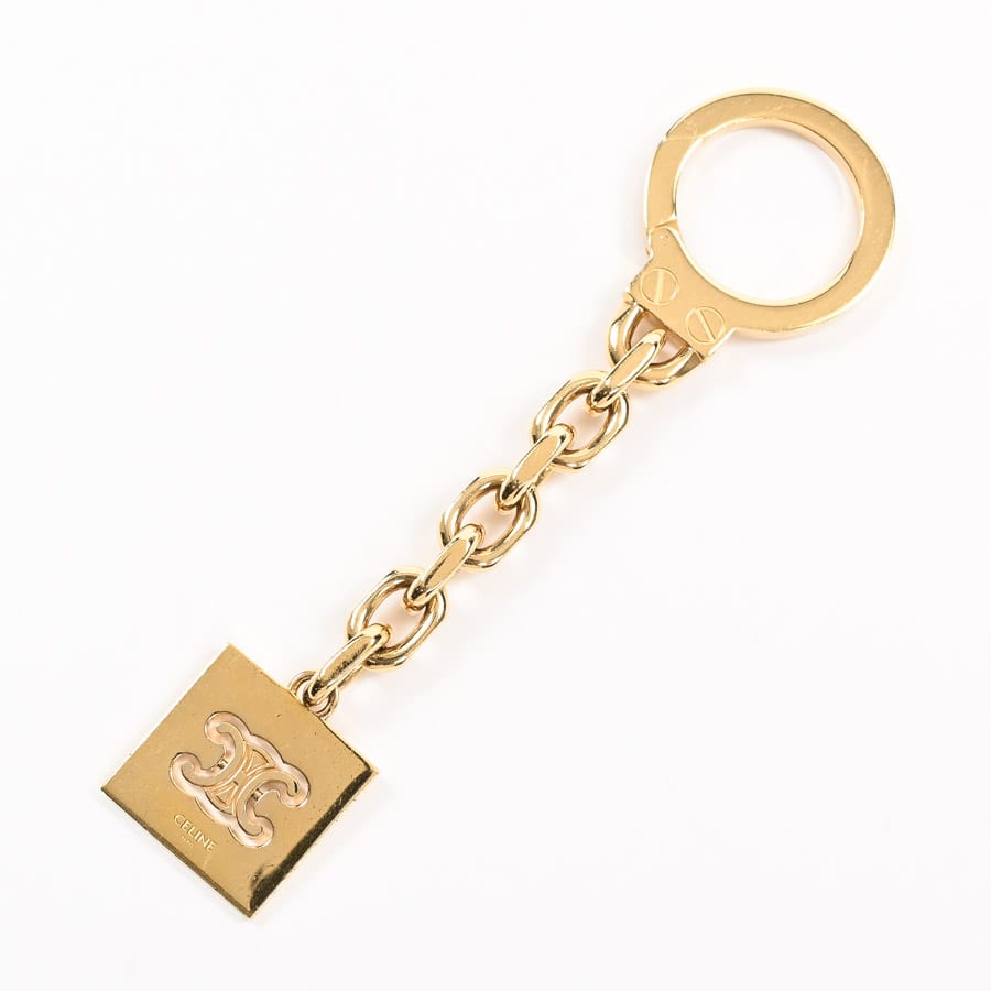 キーホルダー ゴールド 金具含む全長10xチャーム:約W2xH2cm
