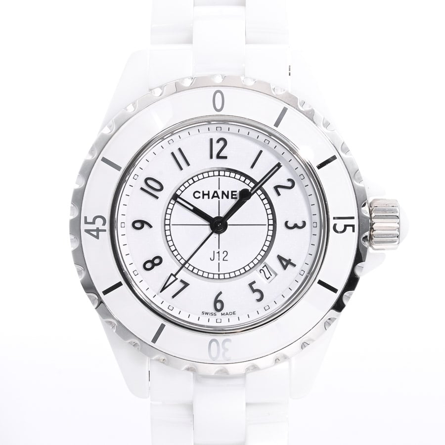 J12 33mm ホワイト ケース:約33mm/ブレスサイズ:約16.5cm