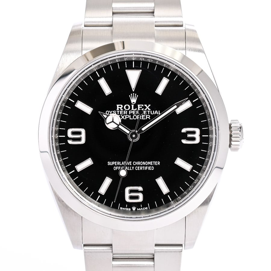 エクスプローラー36 ブラック / ベルトカラー：ステンレス ケース:約36mm/ブレスサイズ:約18cm